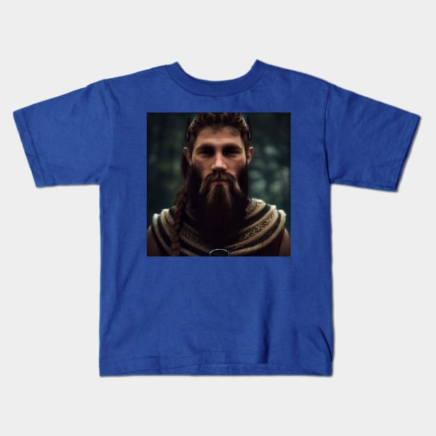 Viking Raider Kids T-Shirt by Grassroots Green